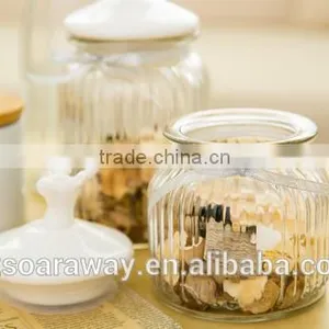 Glass Storage Glass Canister Jars for Dried Fruit Flower Tea / Glass Tea Tin / Glass Pot thumbnail-3