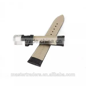 Cheap Crocodile Grain Genuine Leather Watch Band Wrist Strap For 38MM Apple Watch MT-3566 thumbnail-4