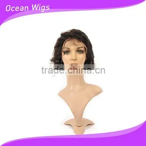 Human Hair Lace Wig, Body Wave, 10", Natural Color thumbnail-3