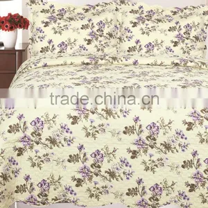 Flower Print Bedding Set Hawaiian Quilt thumbnail-1