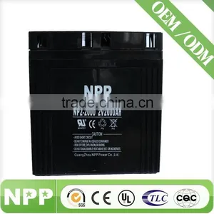 2v2000ah NPP Long Life AGM Solar Battery for Portable Power Station thumbnail-1