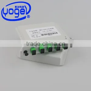 SC APC Outdoor Optical Splitter Price Inserted Module PLC Fiber Optic Splitter thumbnail-1