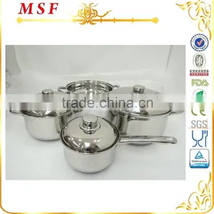 MSF Kitchenware China 7pcs Stainless Steel Cheap Pots MSF-3922 thumbnail-1