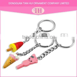 Multi-color Various Shape Resin Material Handmade Key Chain Metal thumbnail-3