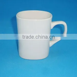 Restaurant Pure White Porcelain Water Mug thumbnail-3