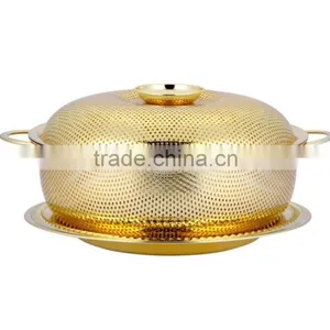 2015 Stackable Stainless Steel Woven Fruit Basket With Lid thumbnail-2