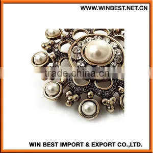 2015 New Design Fancy Brooch, Cheap Bulk Brooch,rhinestone Wedding Brooch thumbnail-4