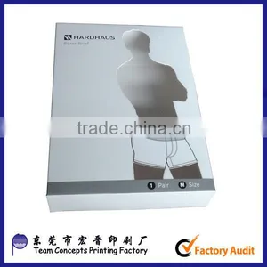 Customized Men Underwear Paper Box With PVC Window thumbnail-1