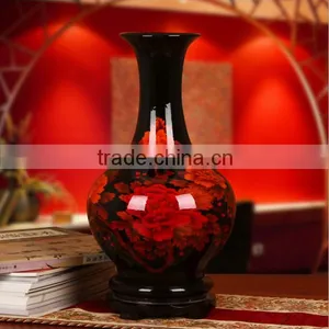 Crystal Glaze Black Bottle Vase Of Jingdezhen Ceramics ZSJY 114-1 thumbnail-1