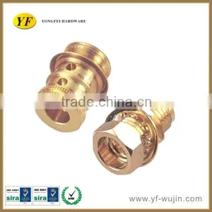 Factory Waterproof Electrical Brass Female Male Cable Wire Connector ISO9001 thumbnail-6