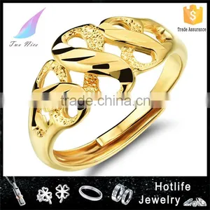 2016 Brass Fashion 18K Gold Plated Jewellery Infinity Symbol Ring thumbnail-1