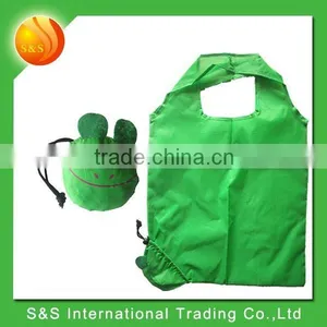 Eco-friendly Polyester Green Frog Shopping Bag Foldable With Handled thumbnail-1