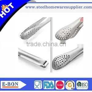 Premium 100% Stainless Steel Food Barbecue Tongs Quality Choice thumbnail-2