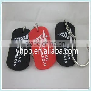 Custom TAKING COUMADIN Silicone Dog Tag Key Chain Ring 2 Colours thumbnail-1