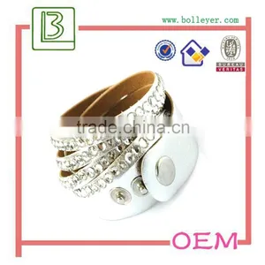 Bangle Bracelet Fashion Bangle With Leather thumbnail-3