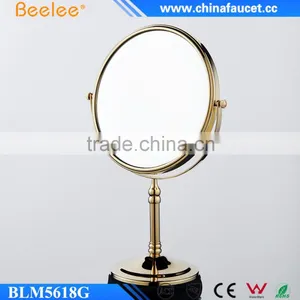 Golden Double Side Table Brass Frame Decorative Mirror thumbnail-1