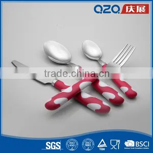 Elegant Excellent Material Professional Custom Pink Knife Spoon Fork Set thumbnail-2