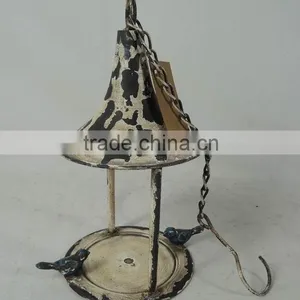 Shabby Chic White Vintage Metal Bird Feeder Wholesale thumbnail-1