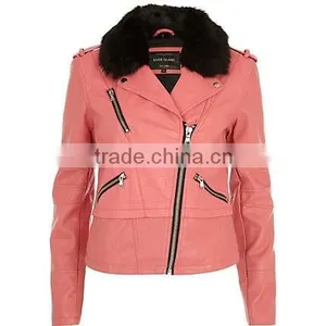 2015 Women Fashion Black PU Leather Long Sleeve Mesh Hole Hood Jacket and Coat,2015 Women Fashion Black PU Leather Long Sleeve m thumbnail-4