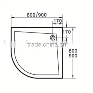 SUNZOOM Shower Base 90x90,shower Tray 80x80,shower Tray 90x90 thumbnail-2