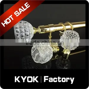 KYOK Curtain Rod With Dimond Curtain Finial in Africa ,wrought Iron Curtain Rod Finials ,curtain Finials thumbnail-1