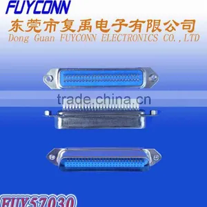 Ribbon Centronics Connector Solder Cup Contacts Easy Type Male Plug Header With Hex Head Nuts thumbnail-1