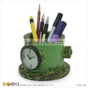Fire Hydrant Shape Antqiue Table Clock Pen Holder thumbnail-5