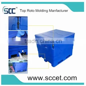 Fish Chilly Bin, Fish Coolers for Boat, Roto Molding Chilly Bin Coolers--1000ltrs thumbnail-3
