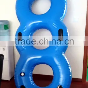 Lanqu Cheap Swimming Inflatable Floating Ring Pool Floating Mat 2 Ring 3 Ring thumbnail-2