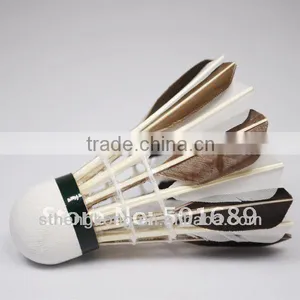 Export to Europe Improve the Ability to Respond /best Black&white Goose Feather Shuttlecock for Training thumbnail-3