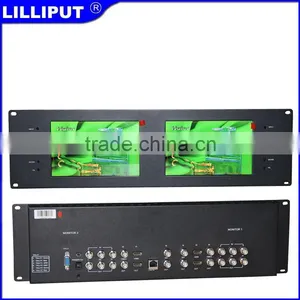 Lilliput 7 Inch Hdmi SDI Dual 3RU Broadcast Rack Mount Monitor thumbnail-1