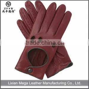 High Quality Fitted Driving Sheep Leather Gloves thumbnail-1