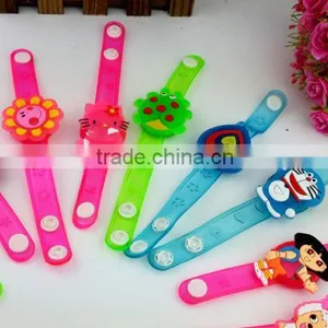 3 Flash Children Cartoon Led Lighted Bracelet,led PVC Wristband for Kids thumbnail-4