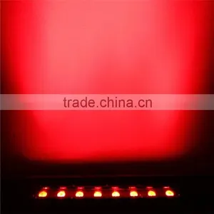 High Quality 8*Tri-3W RGB Battery IR Remote LED Wall Wash Light thumbnail-2