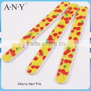 Nail Art Shaping and Polishing Cherry Printing 180 Grit Nail Files OEM Accepted thumbnail-1