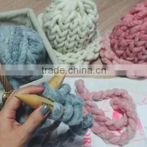 Top Sale Winter Thick Yarn Crocheted Cap thumbnail-4