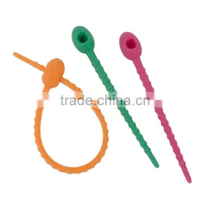 Silicone Tie Wrap, Silicone Bag Ties thumbnail-1