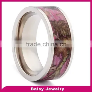 New Design Latest Fashion Red Tungsten Camouflage Ring thumbnail-1