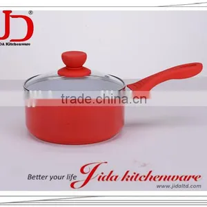 FORGED ALUMINUM SAUCE PAN WITH TEMPERED GLASS LID thumbnail-1