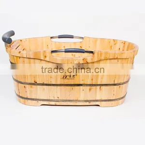 Wooden Bathtub Spa Tub Freestanding Shower Tub thumbnail-3