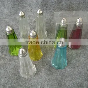 Color Sprayed Glass Spice Cruet thumbnail-1