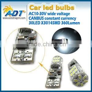 Hot Sale T10 Bulbs T10 Led Canbus 3014 Smd Auto Car Led T10 Bulb thumbnail-1