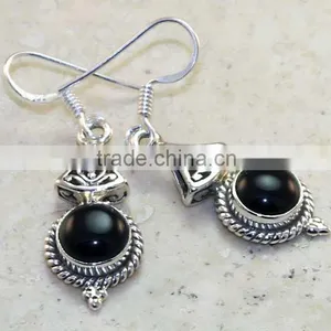 925 Sterling Silver Black Onyx Earring thumbnail-1
