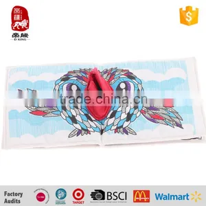 2016 Educational OEM Baby Kid Infant Play Cloth Book With Animals thumbnail-6