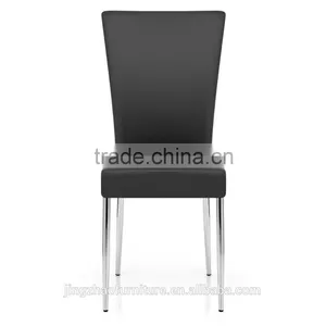 Modern Black Dining Chair thumbnail-3