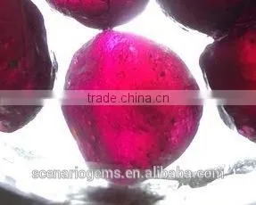 Wholesale 4mm+ Natural Purple Indian Garnet Rough thumbnail-1