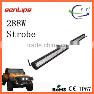 Wholesale 288W LED Strobe Light Bar Double Rows Voltage 12/24V Led Light Bar for Suv Truck Offroad Tractor thumbnail-1