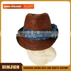 ATTRACTIVE NATURAL SUMMER PLAIN MEXICAN PANAMA STRAW HAT thumbnail-6
