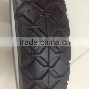 6"x1.4" Plastic Rim Wheels Solid Rubber Wheel thumbnail-2