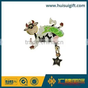 Wholesale Promotional Fashionable Silver Blue Glitter Glow Tiny Hat Pins Badge thumbnail-1